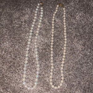 pearl necklaces
